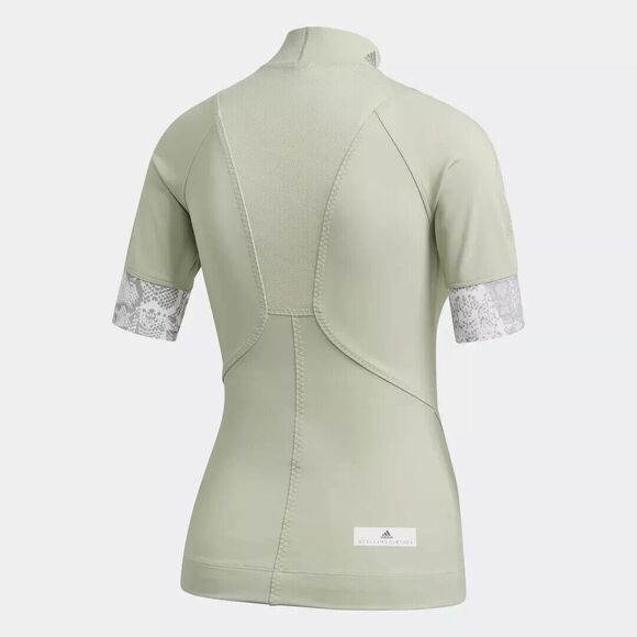 Adidas Stella McCartney Women Small Heat RDY Run Tee Green FK9701 Compression - Picture 2 of 6